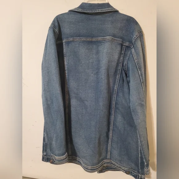 Tribal Fashions Maxi Denim Jean Jacket Large - Picture 4 of 4
